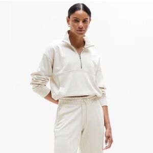 Athleta SeaSoft Rib 1/4 Zip Popover Jacket